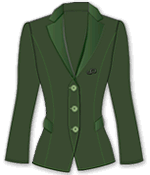 Woman suit jacket vector template